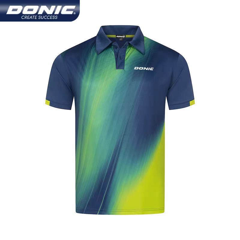 Table Tennis Zhang Jike - DONIC Tafeltennisshirt Ronde hals Korte mouw