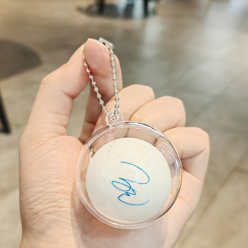 Table Tennis Zhang Jike - Tafeltennisbal handtekening sleutelhanger mini-hanger voor sporttas