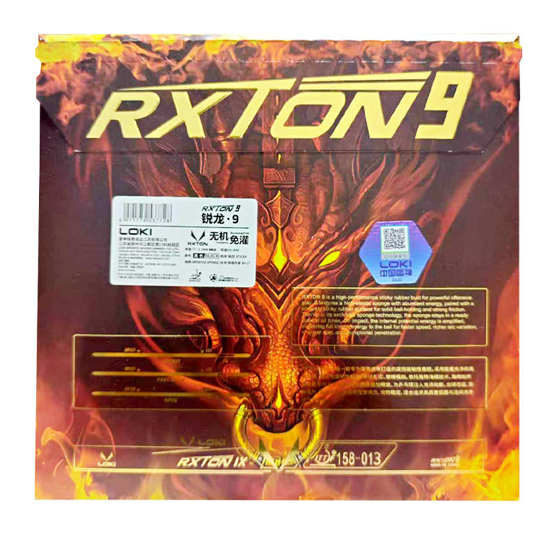 LOKI RXTON 9 Tafeltennisrubber - Table Tennis Loki recensie en prijs
