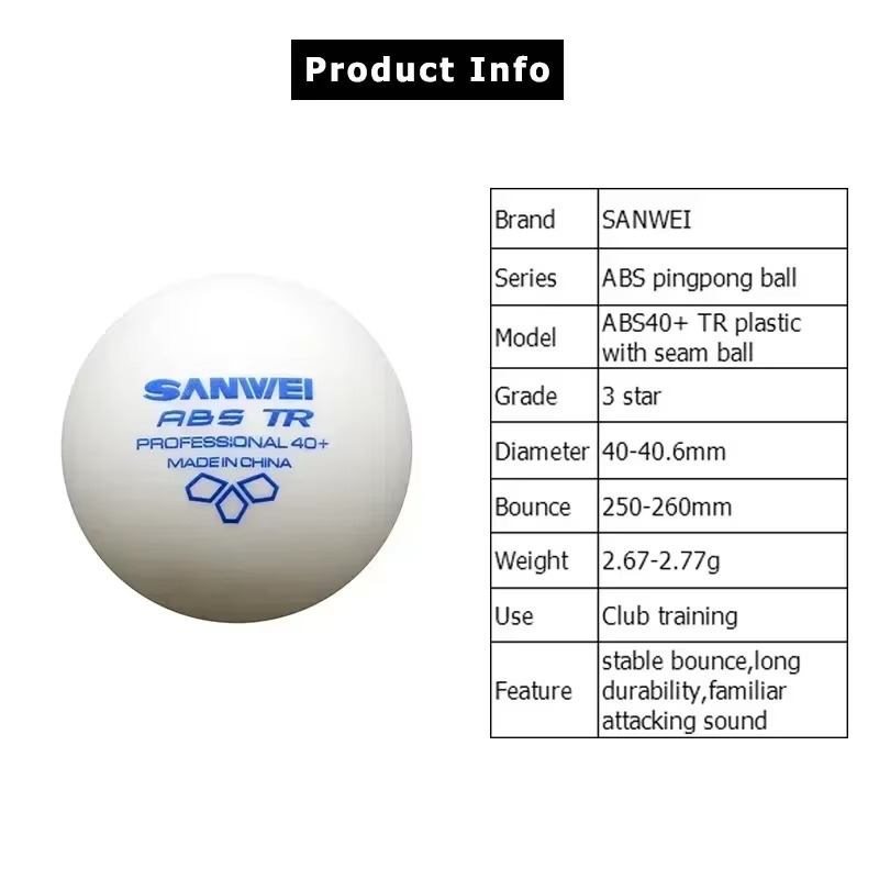 50/100 stuks SANWEI TR 3 Ster  - Table Tennis Olympics recensie en prijs